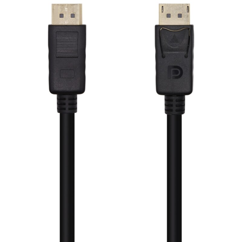 AISENS Cable DisplayPort V1.2 4K@60Hz, DP/M-DP/M, Negro, 1.0m