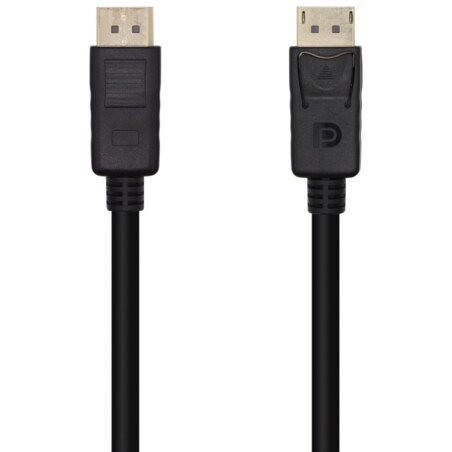 AISENS Cable DisplayPort V1.2 4K@60Hz, DP/M-DP/M, Negro, 1.0m