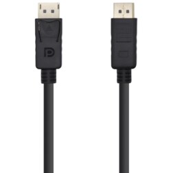 AISENS Cable Displayport V1.2 4K@60HZ, DP/M-DP/M, Negro, 10m