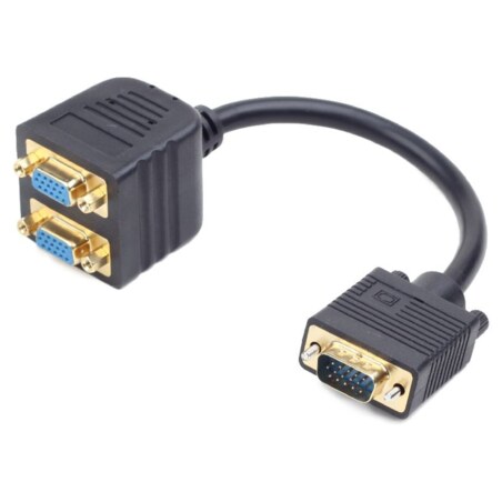 Gembird CC-VGAX2-20CM cable VGA 0,2 m VGA (D-Sub) 2 x VGA (D-Sub) Negro