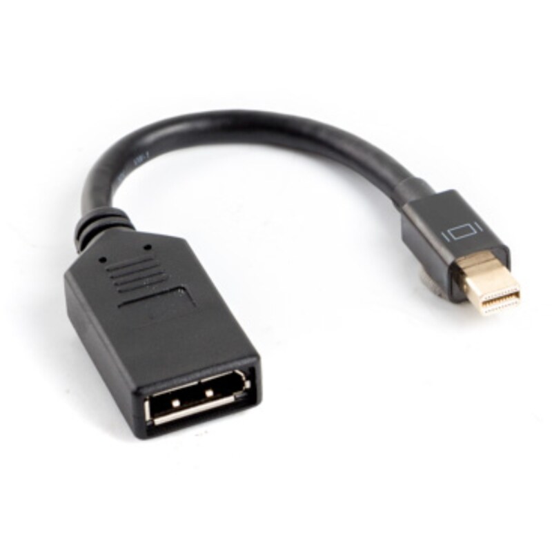 Lanberg AD-0003-BK cable DisplayPort 0,12 m Mini DisplayPort Negro
