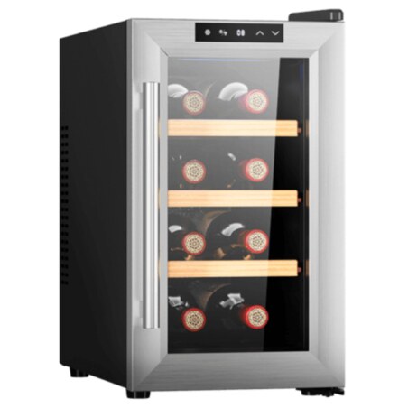 Cecotec 02708 enfriador de vino Nevera de vino termoeléctrico Independiente Acero inoxidable 8 botella(s)