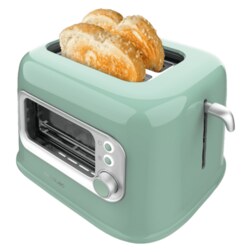 Cecotec RetroVision Green 5 2 rebanada(s) 700 W Verde claro, Acero inoxidable