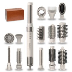 Cecotec Bamba CeramicCare 14in1 Herramienta de peinado con múltiples accesorios Champán 1400 W 1,8 m