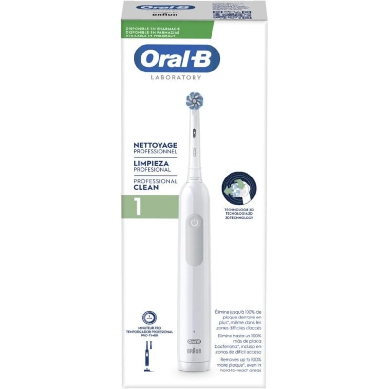 Braun Oral-B Lab Pro 1 Clean Adulto Cepillo dental oscilante Blanco