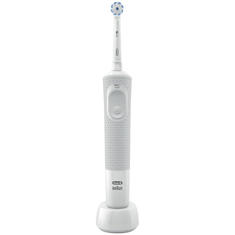 Braun Oral-B Vitality 100 Starter Pack Adulto Cepillo dental oscilante Blanco, Gris
