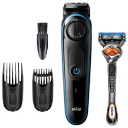 Braun BT3240 depiladora para la barba Batería 39 2 cm Mojado y seco Negro, Azul