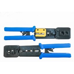 Lanberg NT-0204 crimpadora Herramienta para prensar Negro, Azul