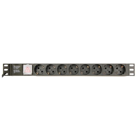 Gembird EG-PDU-014-C14 unidad de distribución de energía (PDU) 8 salidas AC 1U Negro