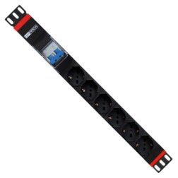 WP WPN-PDU-G02-06 unidad de distribución de energía (PDU) 6 salidas AC 1U Negro, Rojo