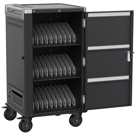Ewent EW1700 carrito y armario de dispositivo portátil Carro de gestión y carga para dispositivos portátiles Negro, Gris