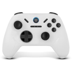 Krom Kadoer Blanco Bluetooth/USB Gamepad Analógico/Digital Android, Nintendo Switch, Nintendo Switch 2, PC, iOS