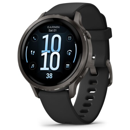 Garmin Venu 4 3,05 cm (1.2") AMOLED 41 mm Digital 390 x 390 Pixeles Pantalla táctil Negro Wifi GPS (satélite)
