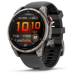 Garmin fenix 8 Pro 3,56 cm (1.4") AMOLED 47 mm Digital 454 x 454 Pixeles Pantalla táctil Grafito, Titanio Wifi GPS (satélite)