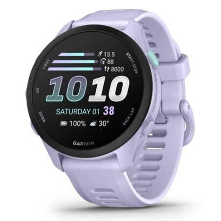 Garmin Forerunner 70 3,05 cm (1.2") AMOLED 43 mm Digital 390 x 390 Pixeles Pantalla táctil Lavanda GPS (satélite)