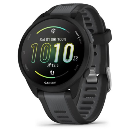Garmin Forerunner 165 3,05 cm (1.2") AMOLED Digital 390 x 390 Pixeles Pantalla táctil Negro GPS (satélite)