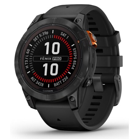 Garmin fenix 7 Pro Solar Edition 3,3 cm (1.3") MIP 47 mm Digital 260 x 260 Pixeles Pantalla táctil Negro, Gris Wifi GPS (satélit