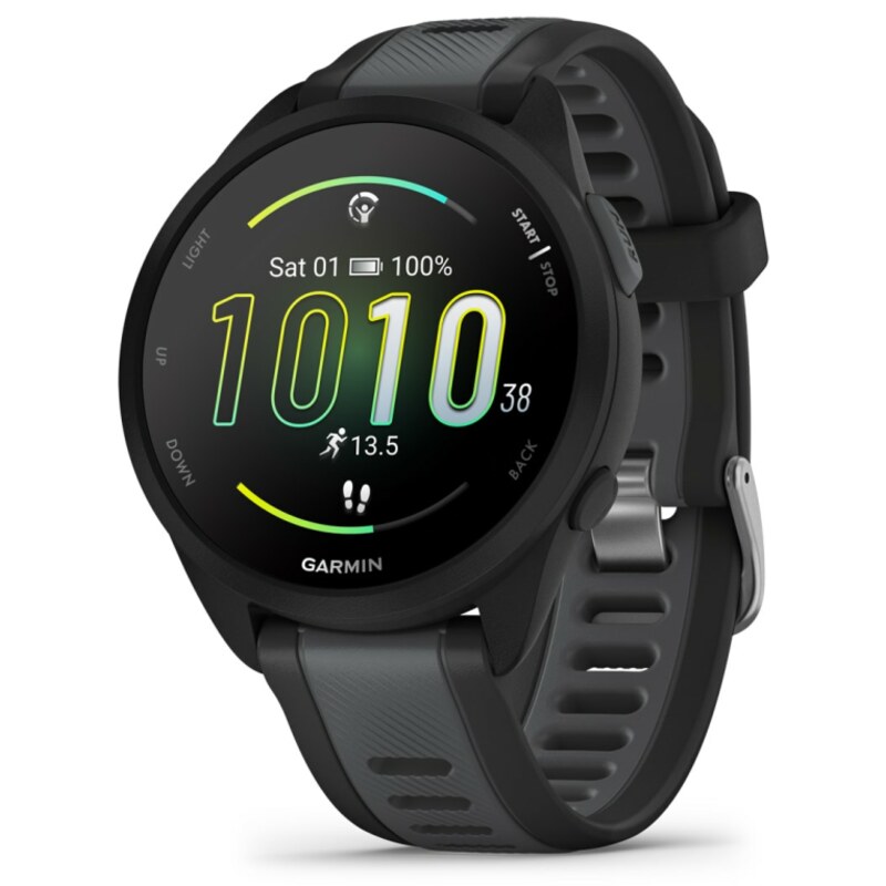 Garmin Forerunner 165 Music 3,05 cm (1.2") AMOLED 43 mm Digital 390 x 390 Pixeles Pantalla táctil Negro GPS (satélite)
