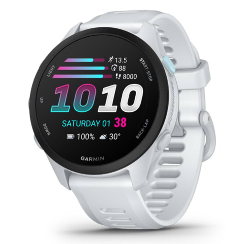 Garmin Forerunner 70 3,05 cm (1.2") AMOLED 43 mm Digital 390 x 390 Pixeles Pantalla táctil Blanco GPS (satélite)