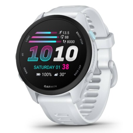 Garmin Forerunner 70 3,05 cm (1.2") AMOLED 43 mm Digital 390 x 390 Pixeles Pantalla táctil Blanco GPS (satélite)