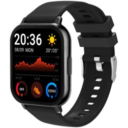 Denver SWC-176B Relojes inteligentes y deportivos 4,6 cm (1.81") TFT Digital Pantalla táctil Negro