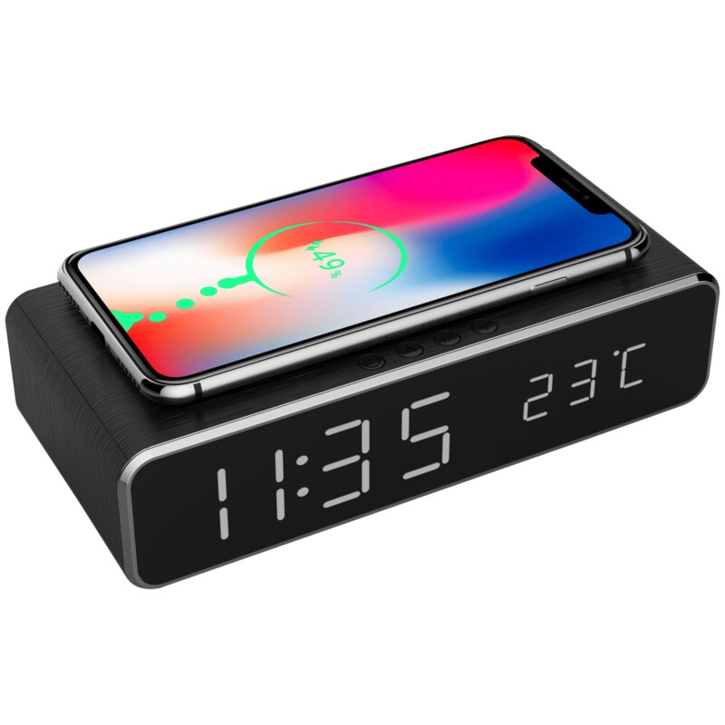 Gembird DAC-WPC-01 despertador Reloj despertador digital Negro