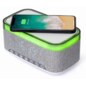 Gembird DAC-SPKBT-QC15-GR despertador Reloj despertador digital Gris, Blanco
