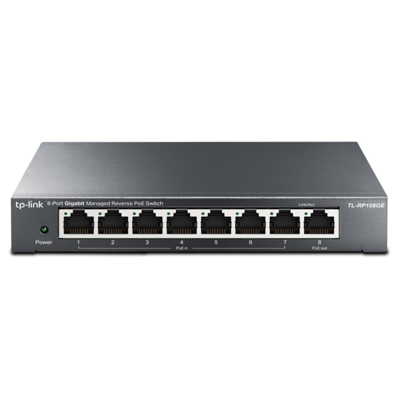 TP-Link Omada TL-RP108GE switch Gestionado L2 Gigabit Ethernet (10/100/1000) Energía sobre Ethernet (PoE) Negro