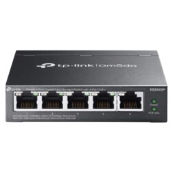 TP-Link Omada ES205GP switch Gestionado Gigabit Ethernet (10/100/1000) Energía sobre Ethernet (PoE) Negro