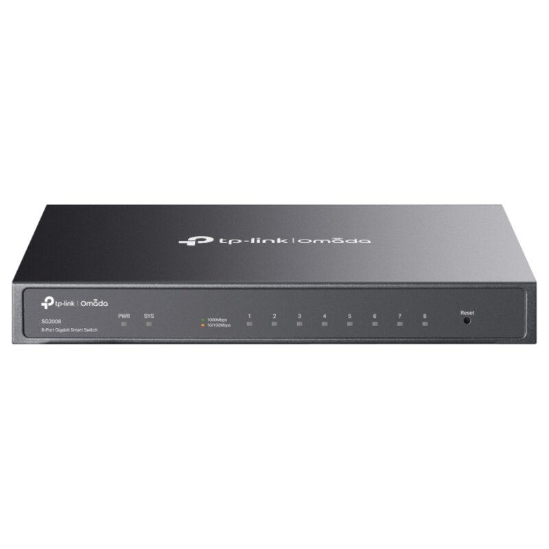 TP-Link Omada SG2008 switch Gestionado L2/L2+ Gigabit Ethernet (10/100/1000) Negro