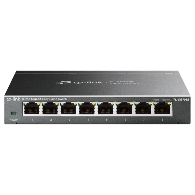 TP-Link TL-SG108E Gestionado L2 Gigabit Ethernet (10/100/1000) Negro