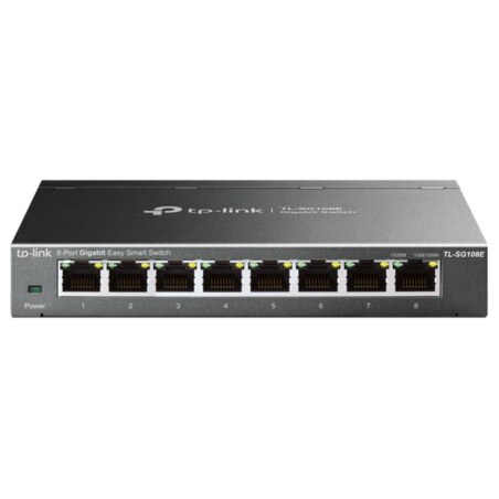 TP-Link TL-SG108E Gestionado L2 Gigabit Ethernet (10/100/1000) Negro