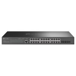 TP-Link Omada SG3428XMP switch Gestionado L2+ Gigabit Ethernet (10/100/1000) Energía sobre Ethernet (PoE) 1U Negro