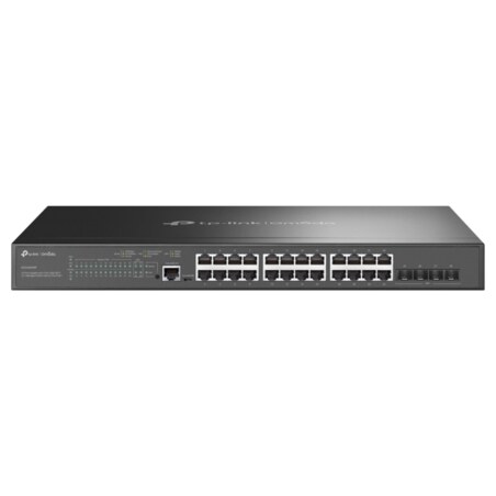 TP-Link Omada SG3428XMP switch Gestionado L2+ Gigabit Ethernet (10/100/1000) Energía sobre Ethernet (PoE) 1U Negro