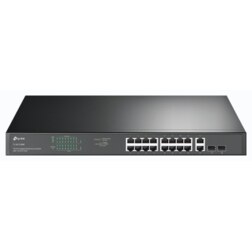 TP-Link TL-SG1218MP switch No administrado Gigabit Ethernet (10/100/1000) Energía sobre Ethernet (PoE) 1U Negro