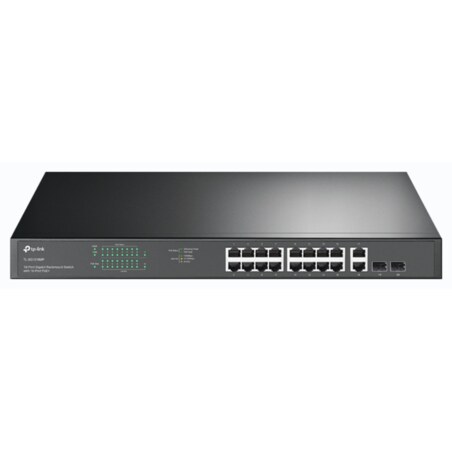 TP-Link TL-SG1218MP switch No administrado Gigabit Ethernet (10/100/1000) Energía sobre Ethernet (PoE) 1U Negro