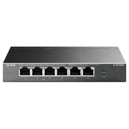 TP-Link TL-SF1006P switch No administrado Fast Ethernet (10/100) Energía sobre Ethernet (PoE) Negro