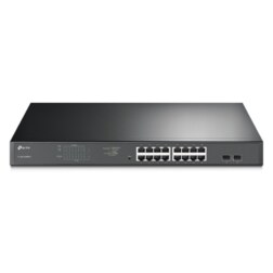 TP-Link TL-SG1218MPE Gestionado L2 Gigabit Ethernet (10/100/1000) Energía sobre Ethernet (PoE) 1U Negro