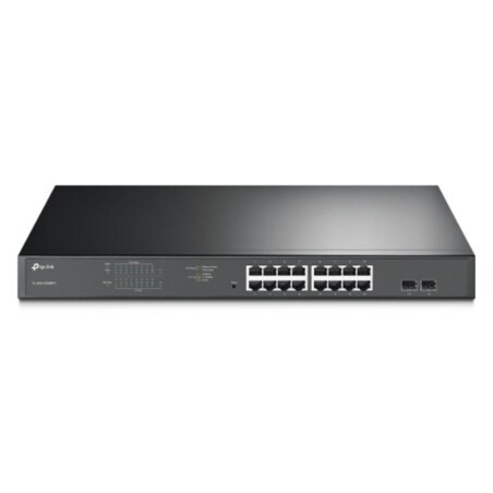 TP-Link TL-SG1218MPE Gestionado L2 Gigabit Ethernet (10/100/1000) Energía sobre Ethernet (PoE) 1U Negro