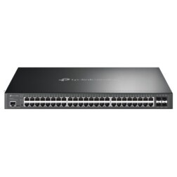 TP-Link Omada SG3452XP switch Gestionado L2+ Gigabit Ethernet (10/100/1000) Energía sobre Ethernet (PoE) 1U Negro