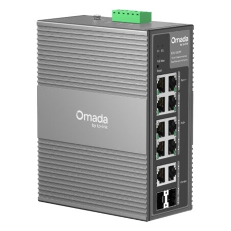 TP-Link Omada IES210GPP switch Gestionado Gigabit Ethernet (10/100/1000) Energía sobre Ethernet (PoE) DIN rail Gris