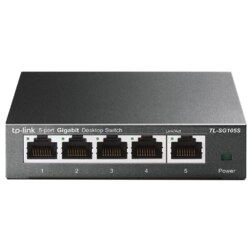 TP-Link TL-SG105S No administrado Gigabit Ethernet (10/100/1000) Negro