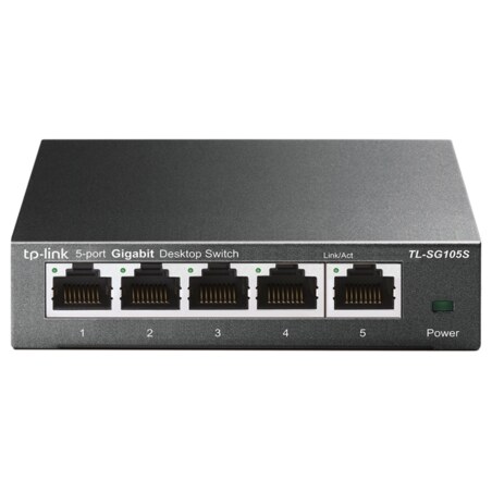 TP-Link TL-SG105S No administrado Gigabit Ethernet (10/100/1000) Negro