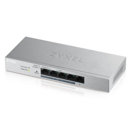Zyxel GS1200-5HP v2 Gestionado Gigabit Ethernet (10/100/1000) Energía sobre Ethernet (PoE) Gris