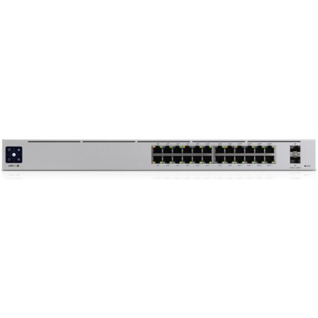 Ubiquiti UniFi Pro 24-Port PoE Gestionado L2/L3 Gigabit Ethernet (10/100/1000) Energía sobre Ethernet (PoE) 1U Plata