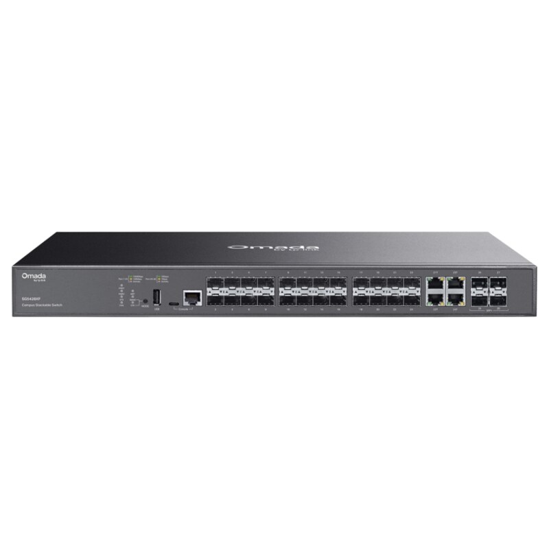TP-Link SG5428XF switch Gestionado L3 Negro