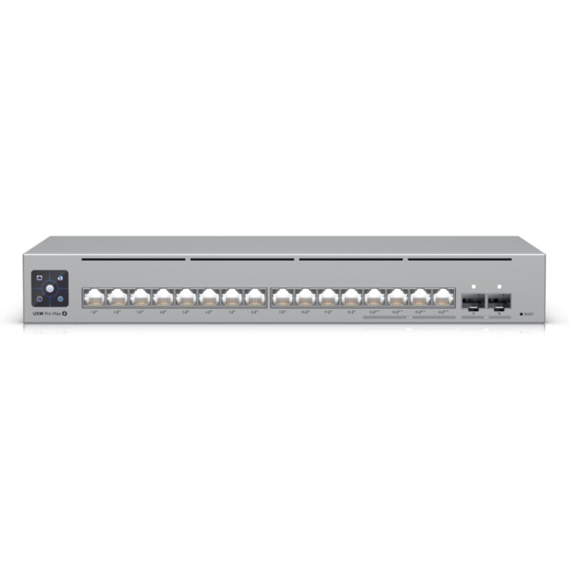 Ubiquiti Pro Max 16 PoE Gestionado L3 Gigabit Ethernet (10/100/1000) Energía sobre Ethernet (PoE) Gris