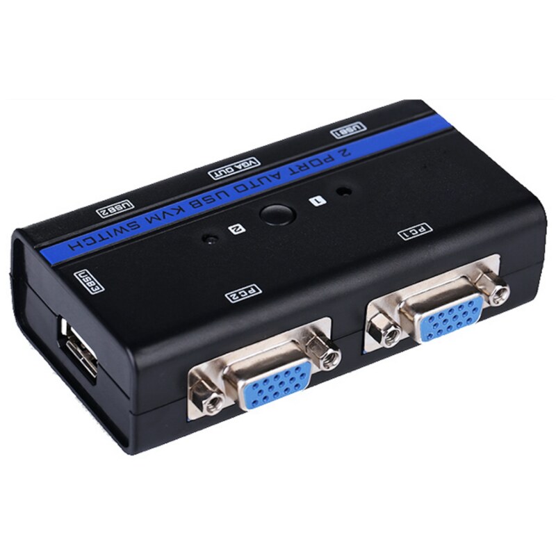 AISENS A111-0064 interruptor KVM Montaje en rack Negro