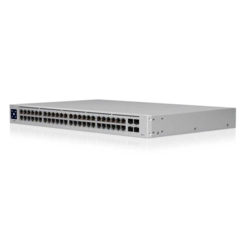 Ubiquiti UniFi USW-48-POE switch Gestionado L2 Gigabit Ethernet (10/100/1000) Energía sobre Ethernet (PoE) 1U Acero inoxidable