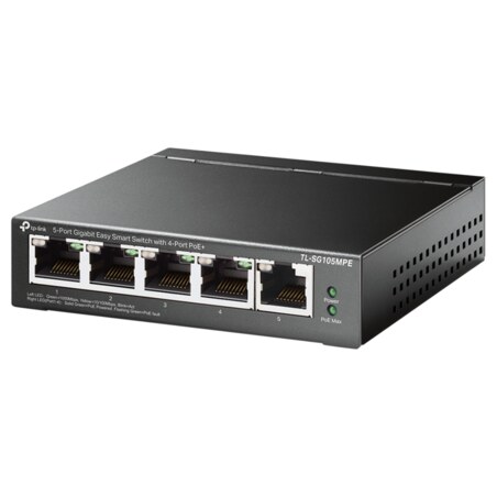TP-Link TL-SG105MPE switch L2 Gigabit Ethernet (10/100/1000) Energía sobre Ethernet (PoE) Negro